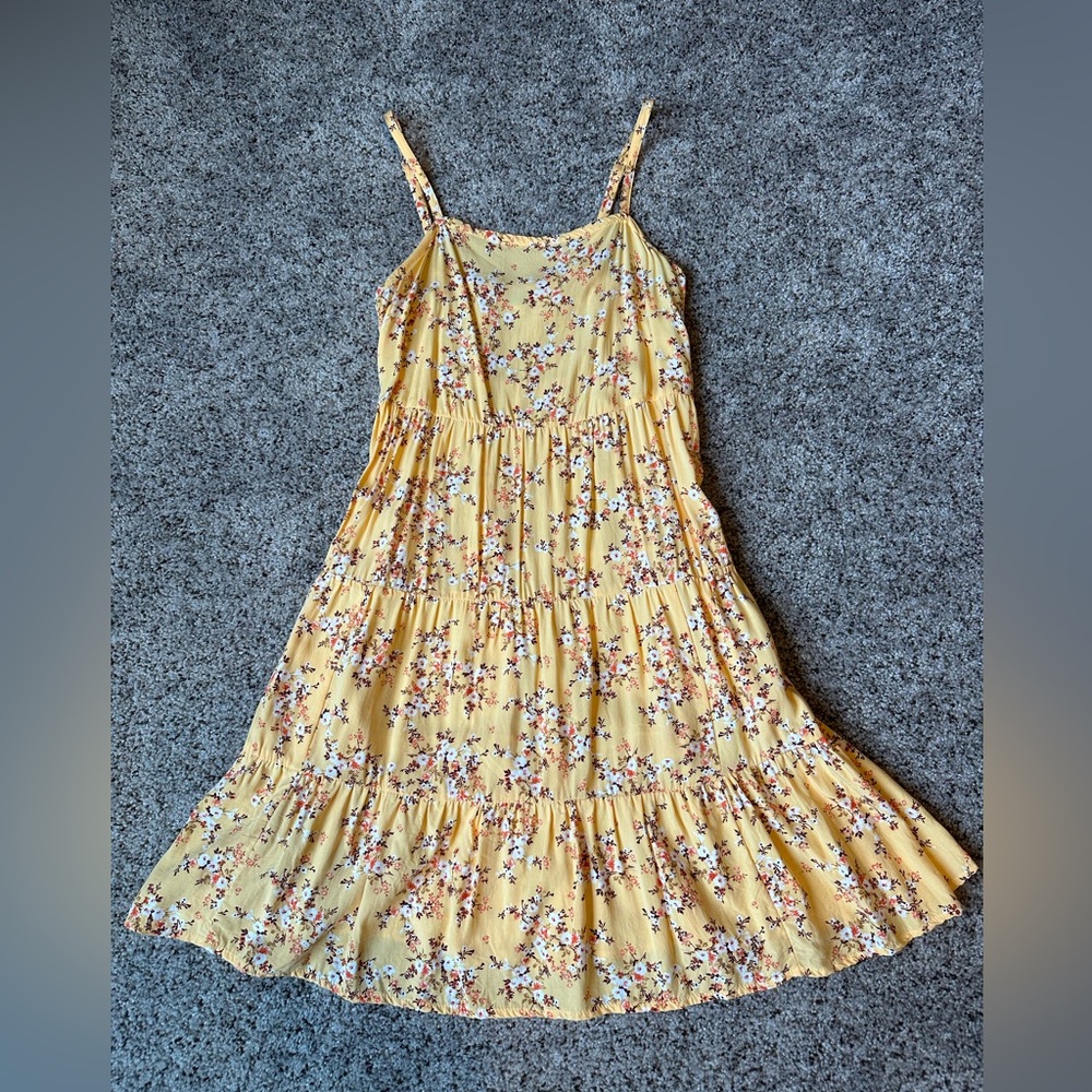 Old Navy Floral Tiered Swing Dress